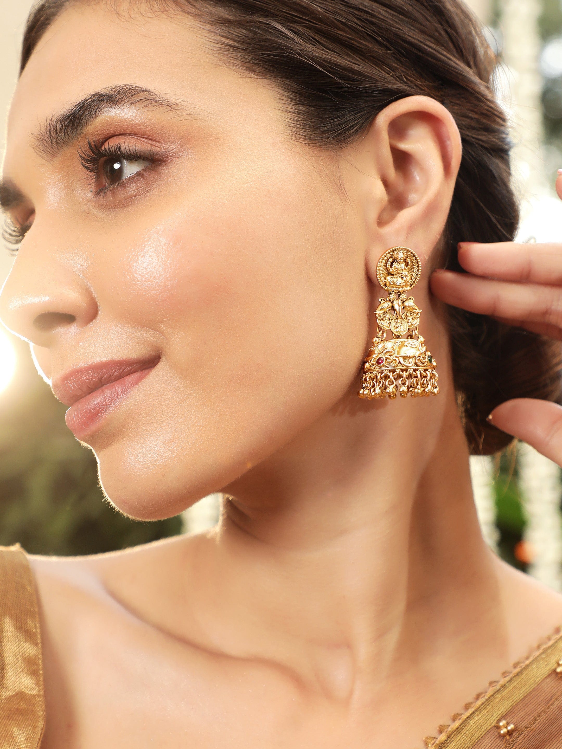 Buy online Gold Brass Jhumka Earring from fashion jewellery for Women by  Arch Fashion for ₹380 at 80% off | 2024 Limeroad.com