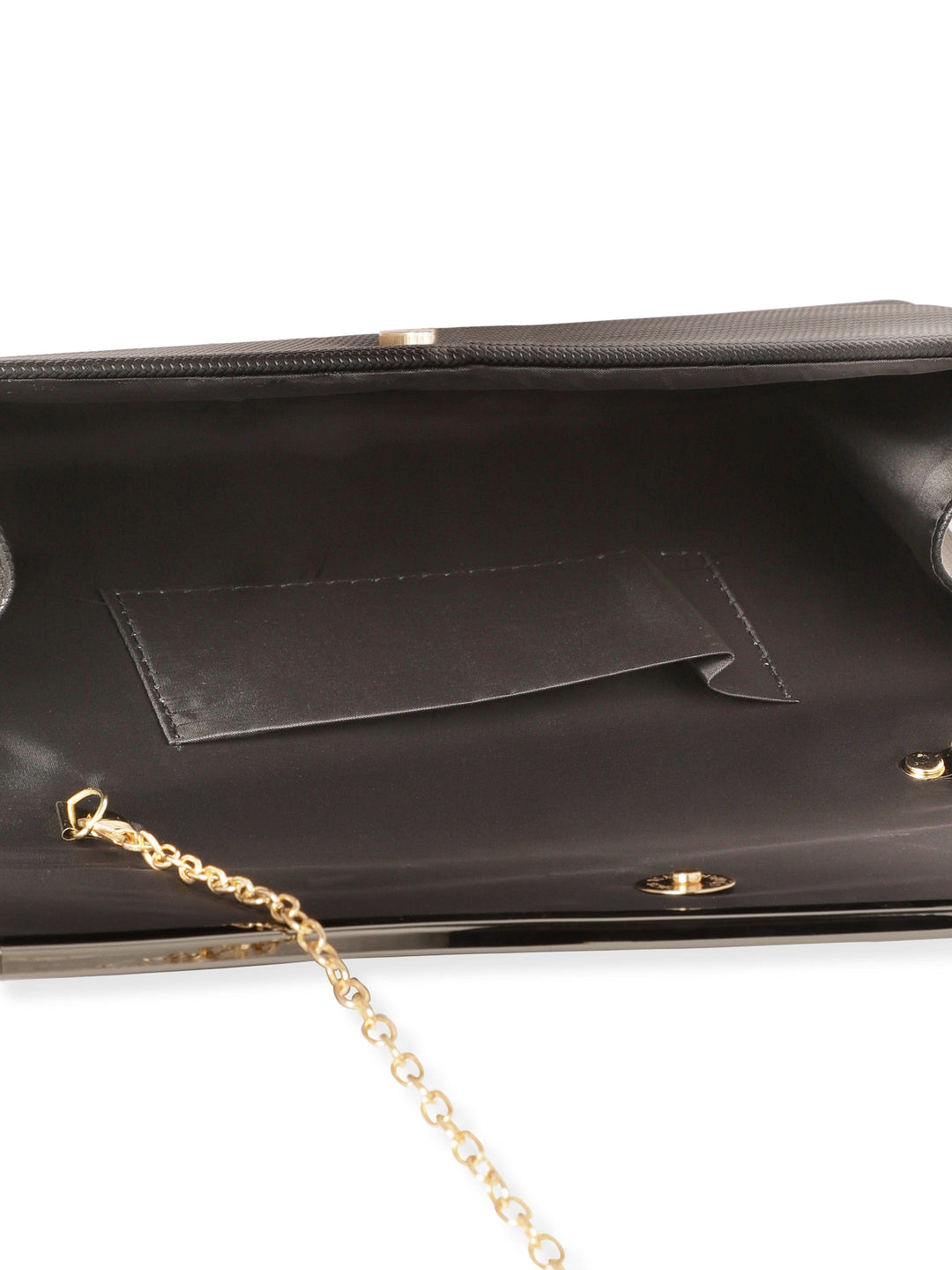 Rubans Timeless Chic Handcrafted Grey Textured Clutch Bag Handbag, Wallet Accessories & Clutches