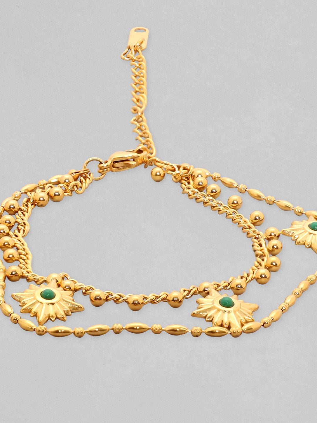 18k Gold Plated Rolo Chain Smooth LOVE Heart Charm Bracelet GF Jewelry -  Walmart.com
