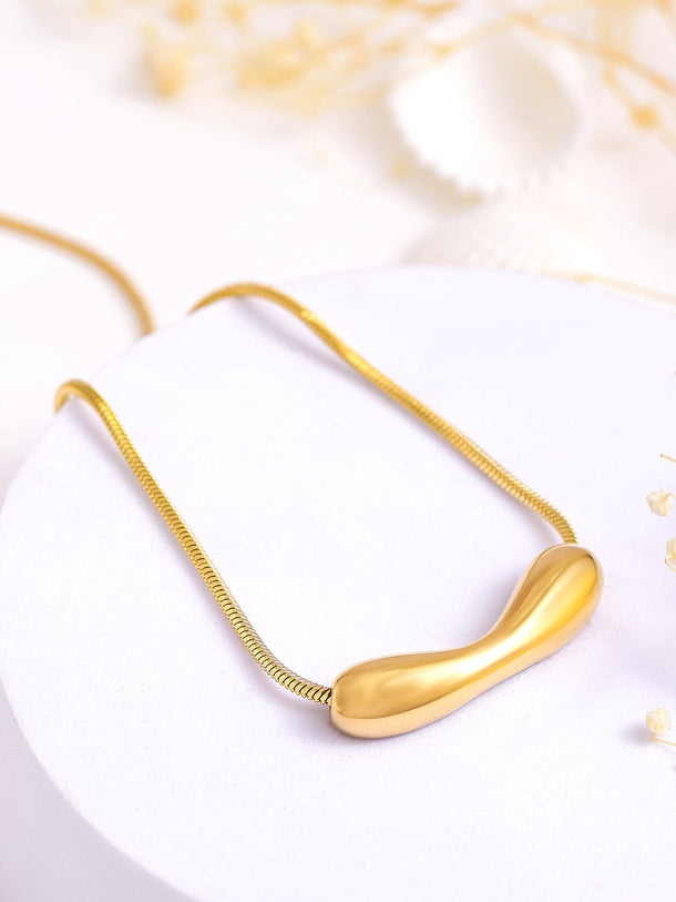 Rubans Voguish 18K Gold Plated Stainless Steel Tarnish-Free Demi-Fine Pendant Necklace Necklace & Chains