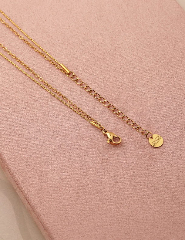 Rubans Voguish 18K Gold Plated Stainless Steel Tarnish-Free Pearl & Heart Layered Necklace Necklace & Chains