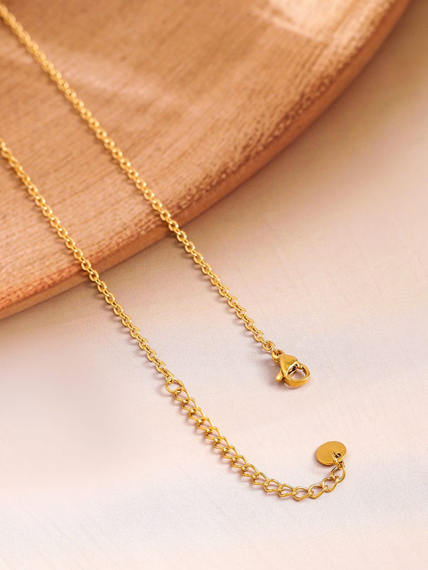 Rubans Voguish 18K Gold Plated Stainless Steel Tarnish-Free Waterproof Butterfly Pendant Necklace Necklace & Chains