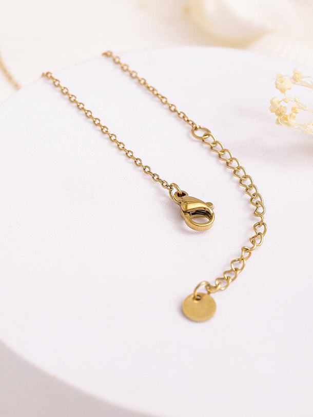 Rubans Voguish 18K Gold Plated Stainless Steel Tarnish-Free Waterproof Star Pendant Necklace Necklace & Chains