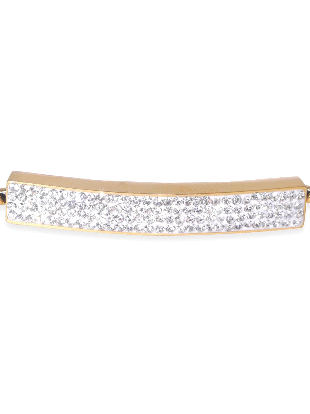Rubans Voguish 18K Gold plated zirconia studded cuban link bracelet  Bangles & Bracelets