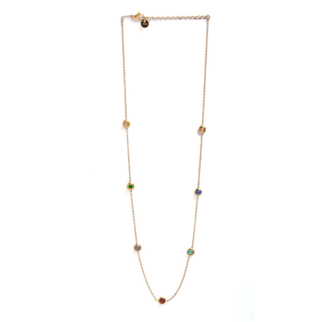 Rubans Voguish 18KT Gold Plated Stainless Steel Waterproop Tarnish Free Demi-Fine Stone Necklace Necklace & Chains