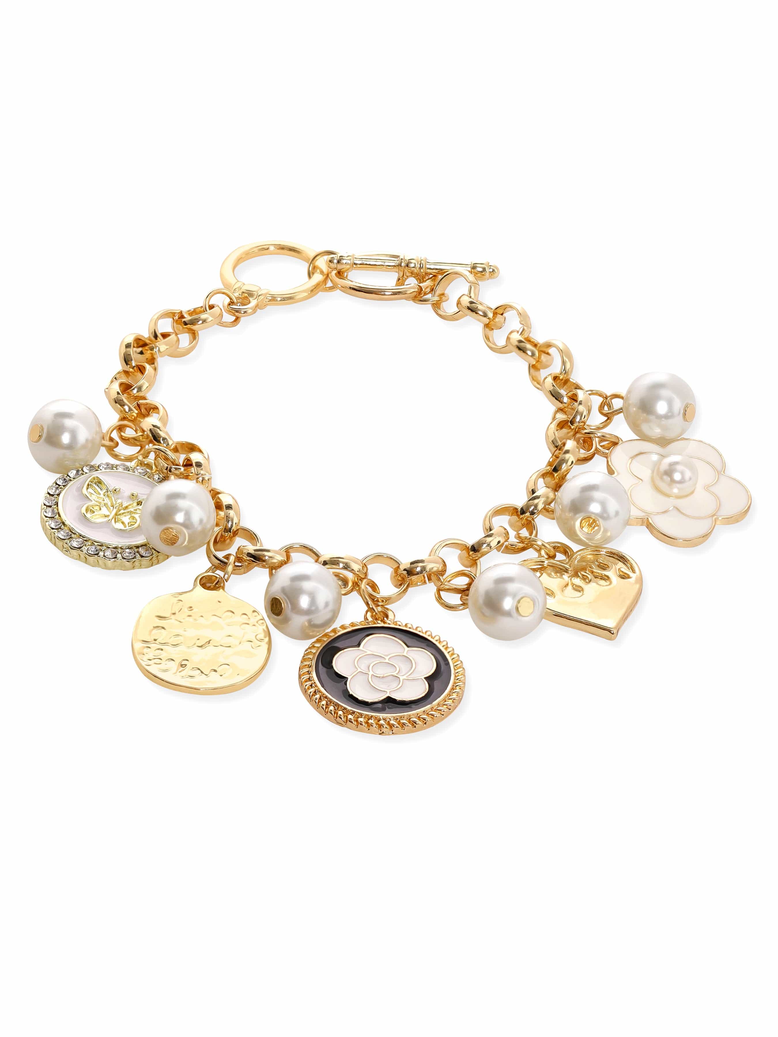22K Gold Charm Bracelet, Women's Fashion, Jewelry & Organisers, Bracelets  on Carousell