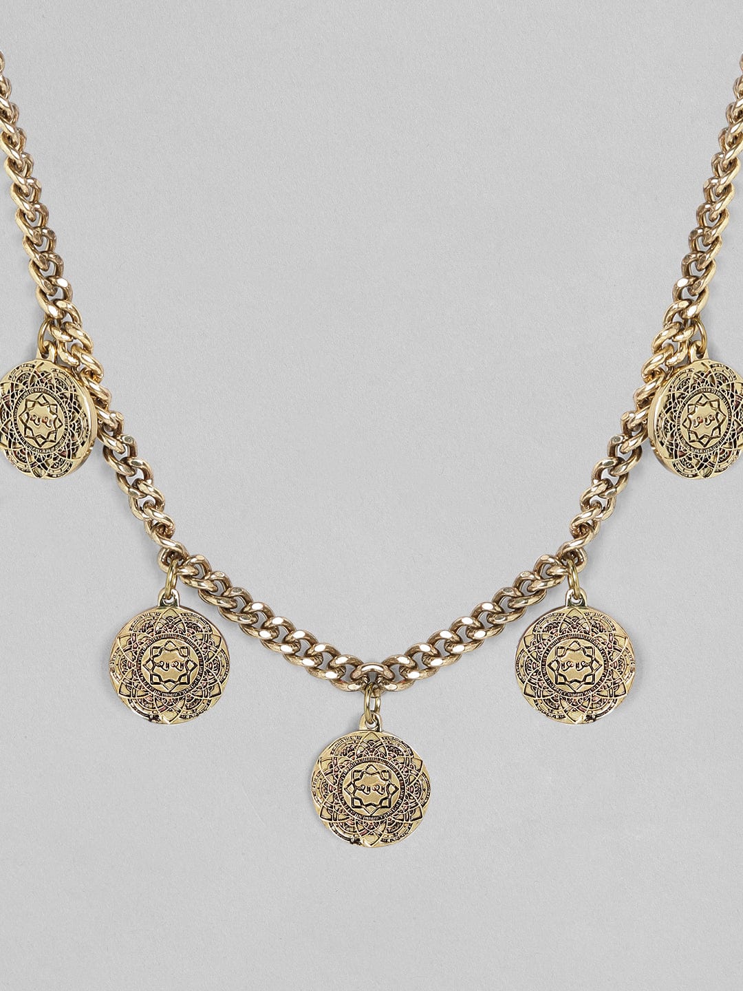 Buy 18k Yellow & White Gold Vintage Diamond Coin Pendant Necklace (2.43  Carats- VVS Quality Diamonds) Online | Madanji Meghraj