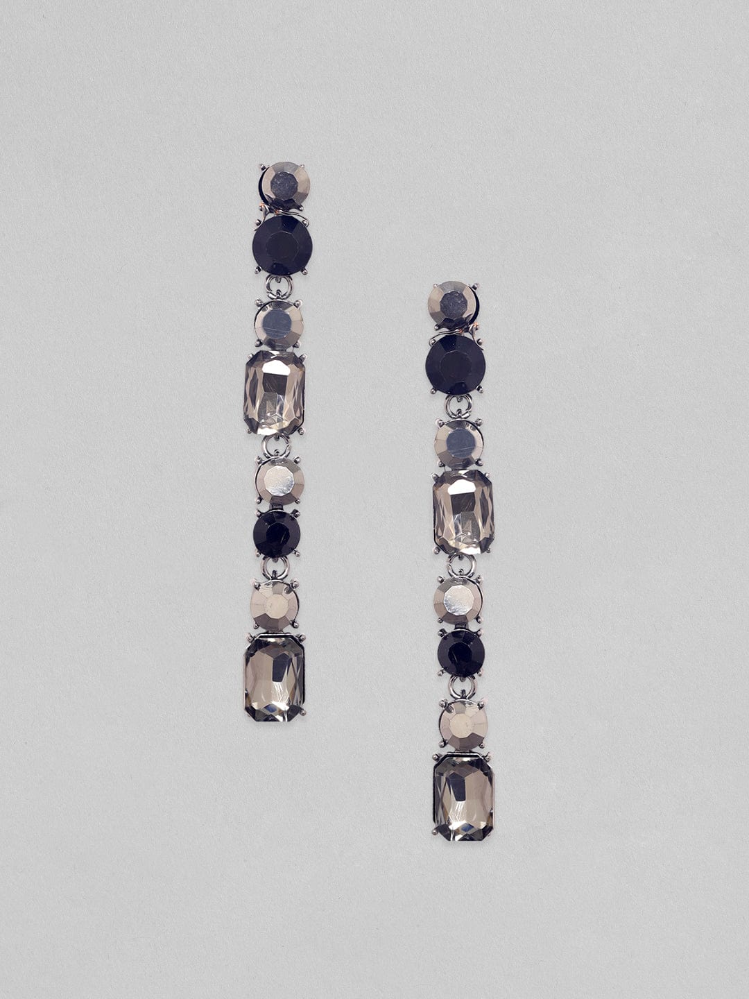 Rubans Voguish Black Classic Drop Earrings Earrings