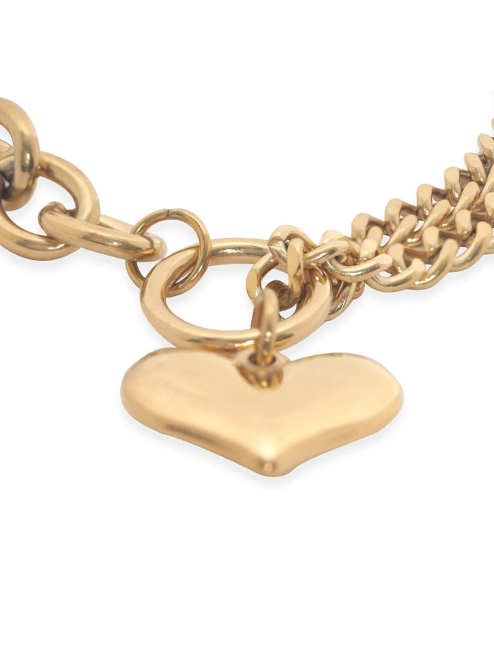 Rubans Voguish Brass 18K Gold-Plated Link Bracelet Bangles & Bracelets