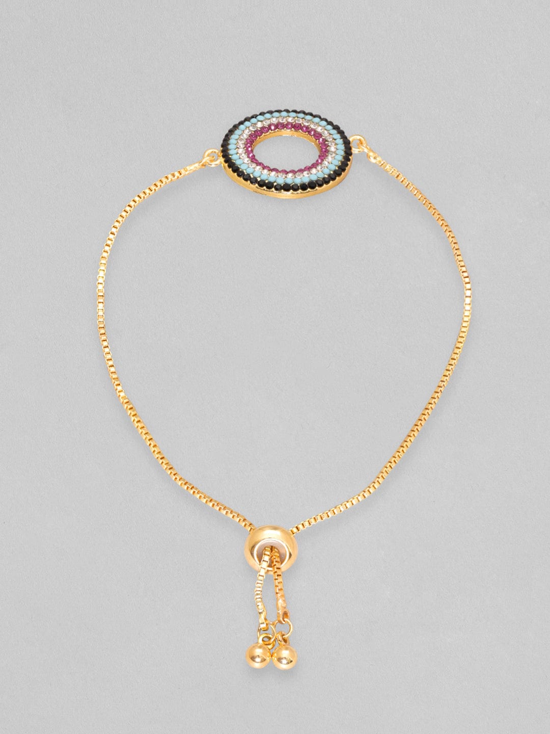 Rubans Voguish Circle Of Life Multicolor Adjustable Bracelet Bangles & Bracelets