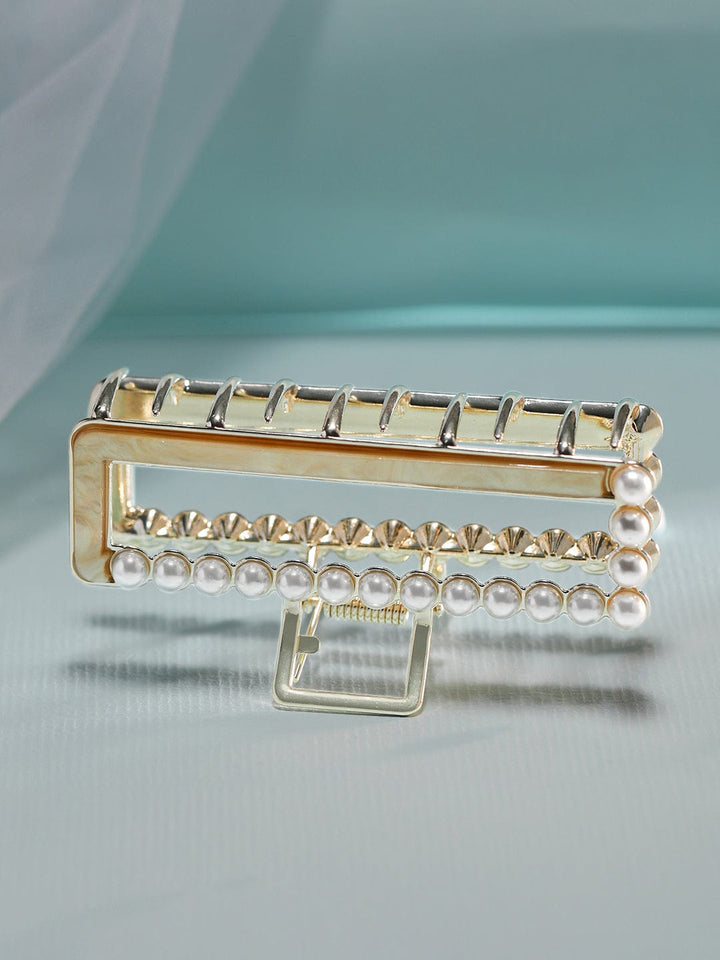 Rubans Voguish Embellished Rectangular Claw Clip Hair Accessories