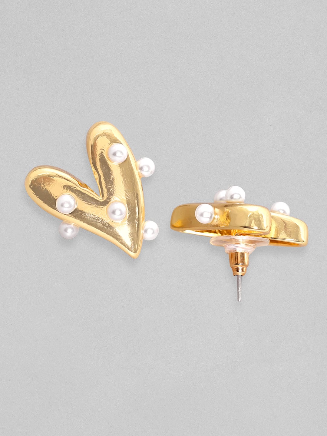 Yellow Chimes Earrings For Women Gold Toned Elegant Oval Shape Pearl Stud  Earrings For Women and Girls  Amazonin Fashion