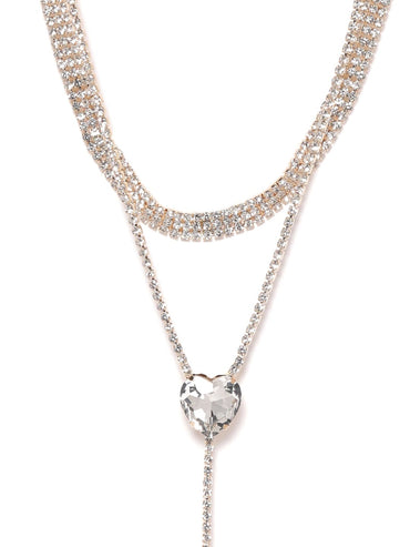 Rubans Voguish Frontier Fusion Multi-Layer Necklace Necklace