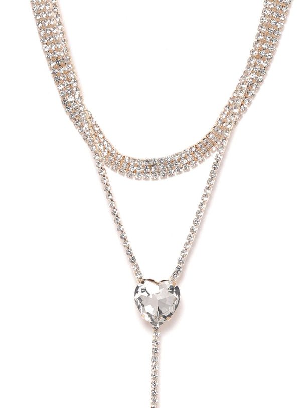 Rubans Voguish Frontier Fusion Multi-Layer Necklace Necklace