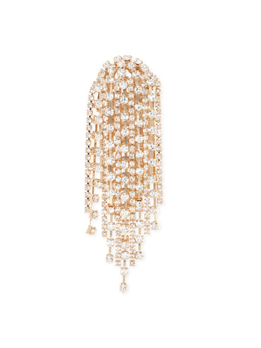 Rubans Voguish Gilded Desert Dazzle Zircon Stone Gold Tone Western Drop Earrings Earrings