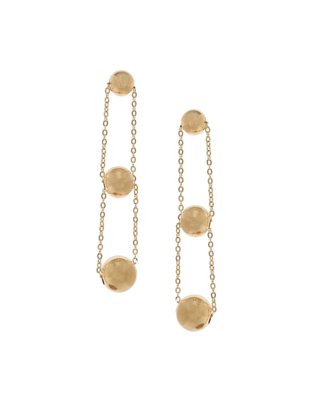 Rubans Voguish Gold Dangle Earrings Earrings
