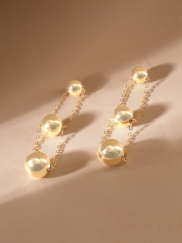 Rubans Voguish Gold Dangle Earrings Earrings