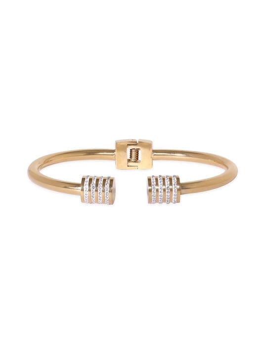 Rubans Voguish Gold-Plated Bangle-Style Bracelet Bangles & Bracelets
