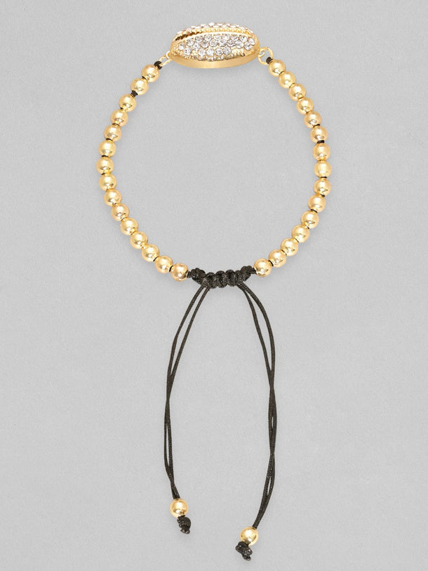 Rubans Voguish Gold Plated Bead Bracelet Bangles & Bracelets