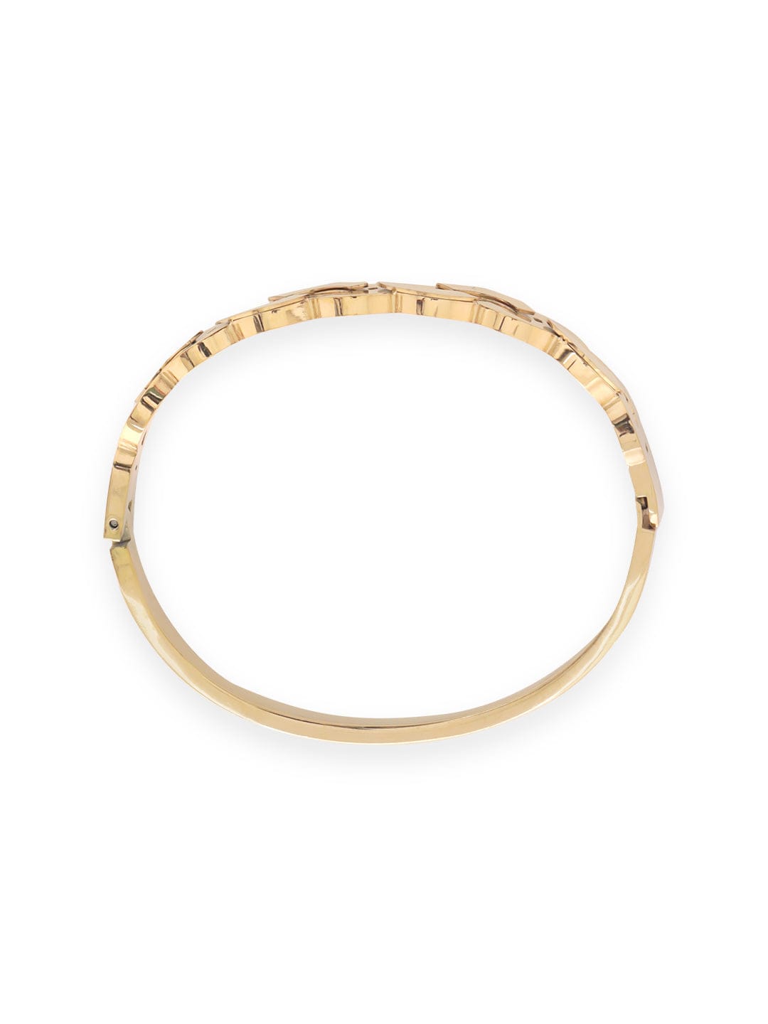 Rubans Voguish Gold Plated Cuban Link Pattern Classy Bracelet Bangles & Bracelets
