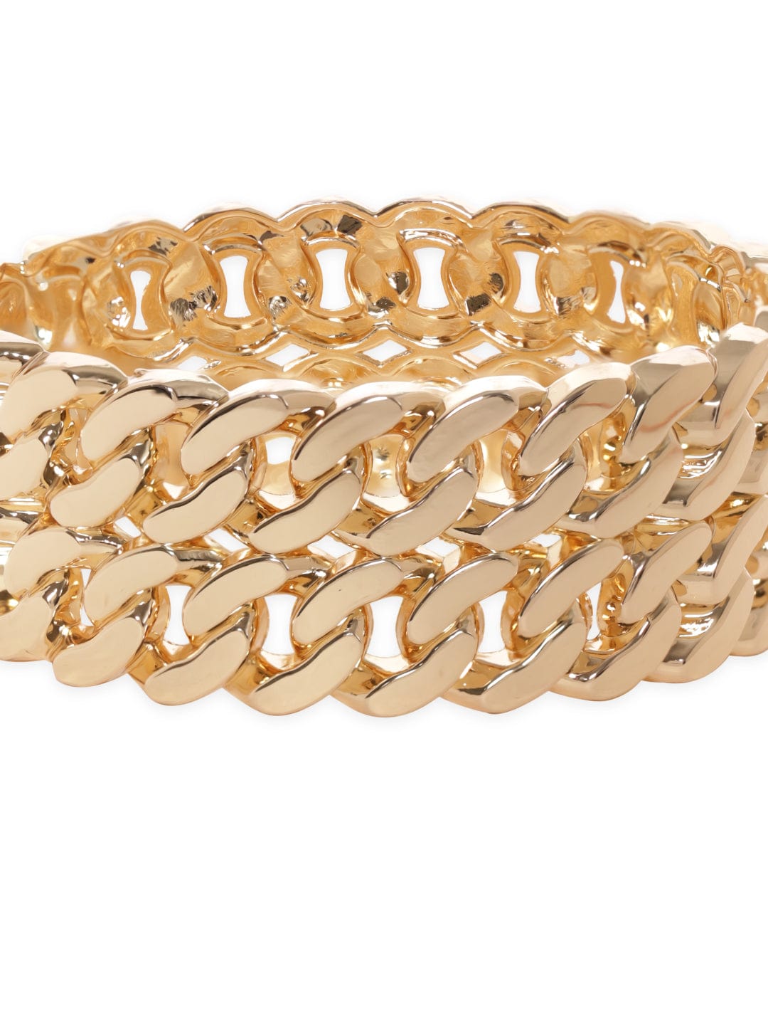 Gold Cuban Link Chain Bracelet | Classy Women Collection