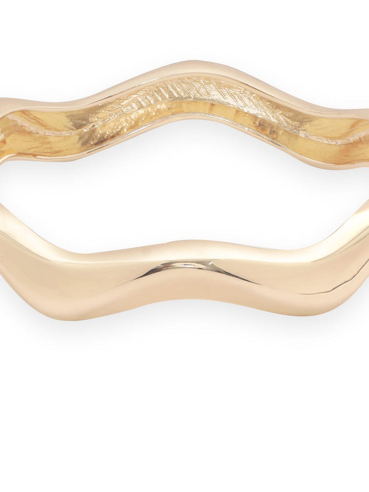 Rubans Voguish Gold-Plated Cuff Bracelet Bracelet