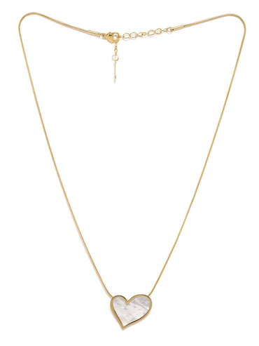 Rubans Voguish Gold Plated Dainty Chain Heart Pendant Necklace Necklaces, Necklace Sets, Chains & Mangalsutra