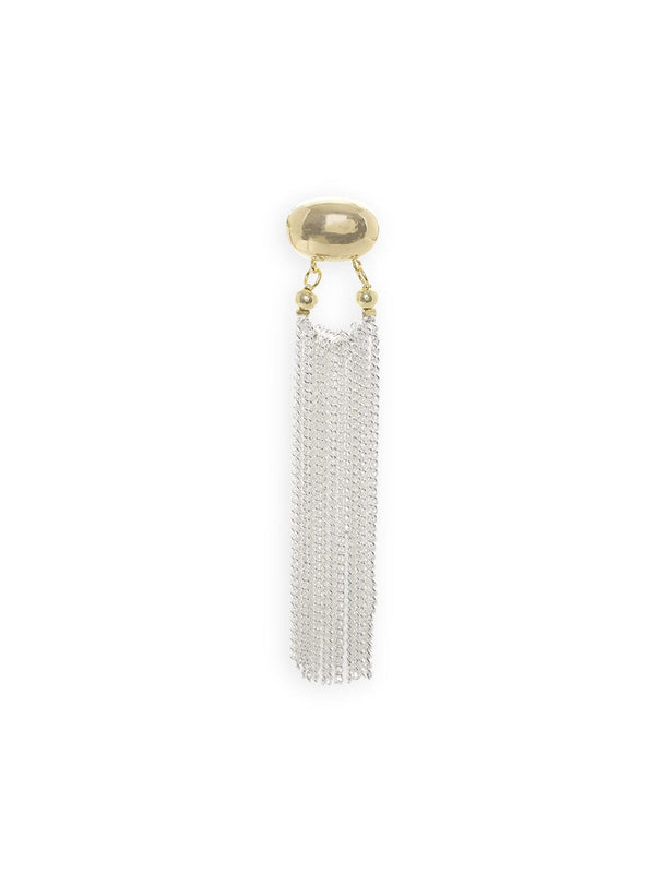 Rubans Voguish Gold Plated Geometric Tasseled Drop Earrings Earrings