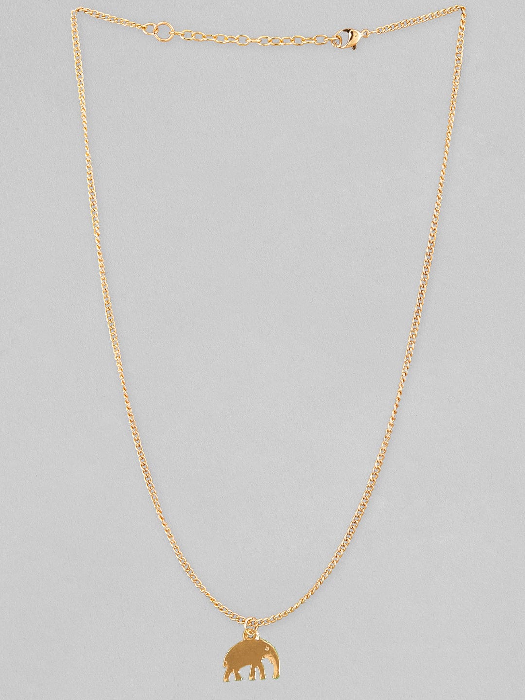 Rubans Voguish Gold-Toned Red Gold-Plated Handcrafted Necklace Chain & Necklaces