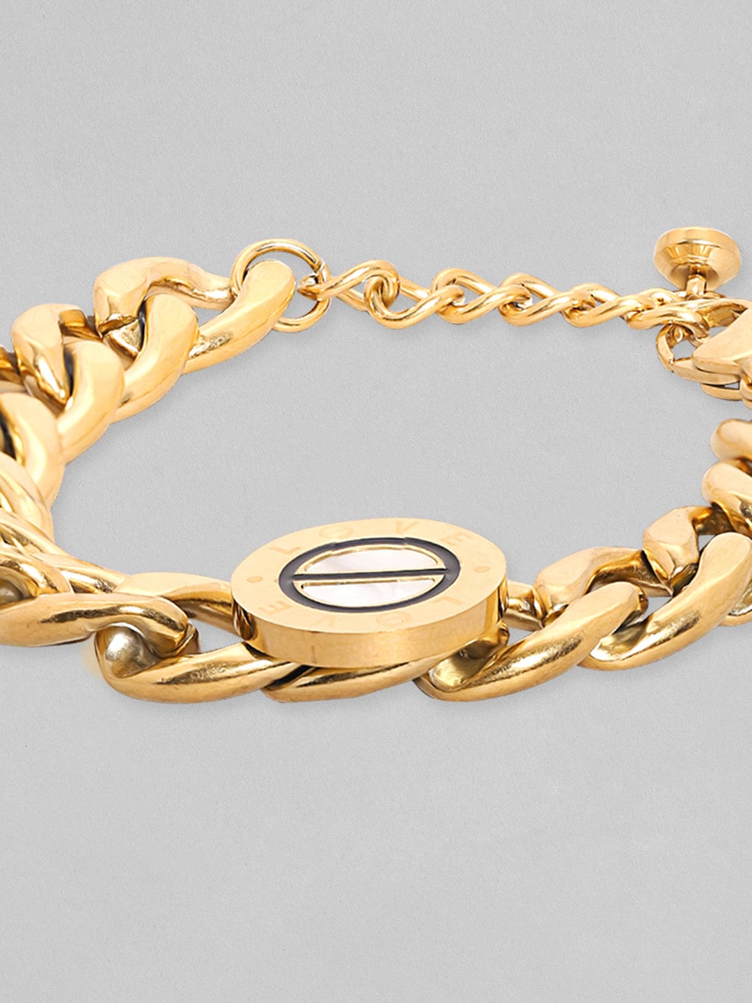  Gold Chain Bracelets for Men, Cuban Link Bracelet for