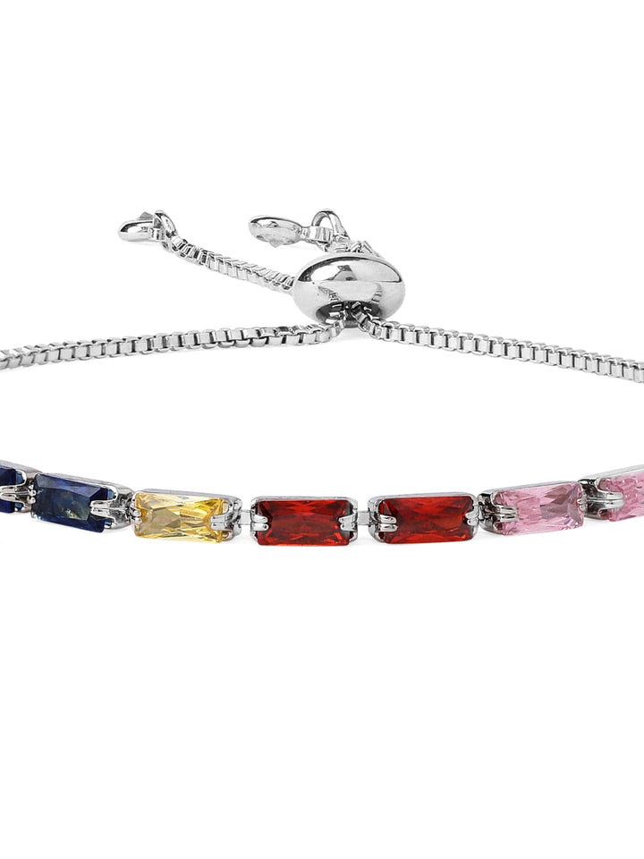 Rubans Voguish Multi Color Stone Studded Handcrafted Bracelet