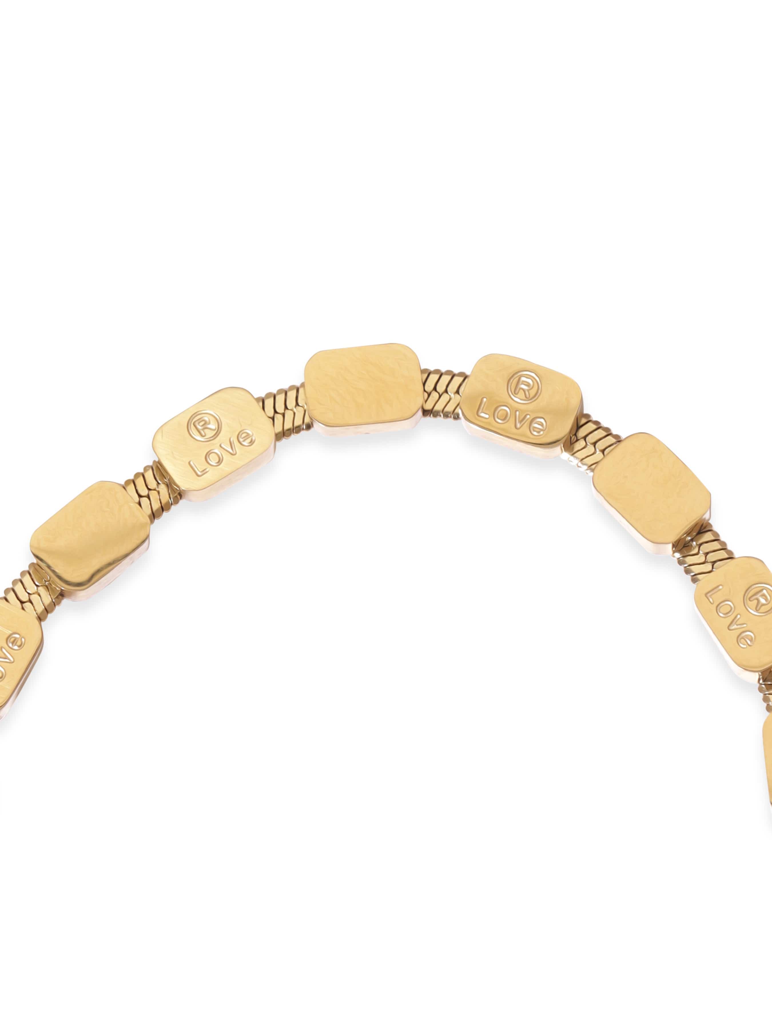 rubans voguish radiant glimmer gold tone stainless steel bracelet bangles bracelets 34417573232814