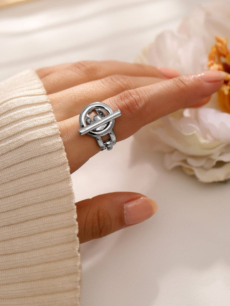 Bague Fine Bague Rond Et Barre Hermes Rubans Voguish