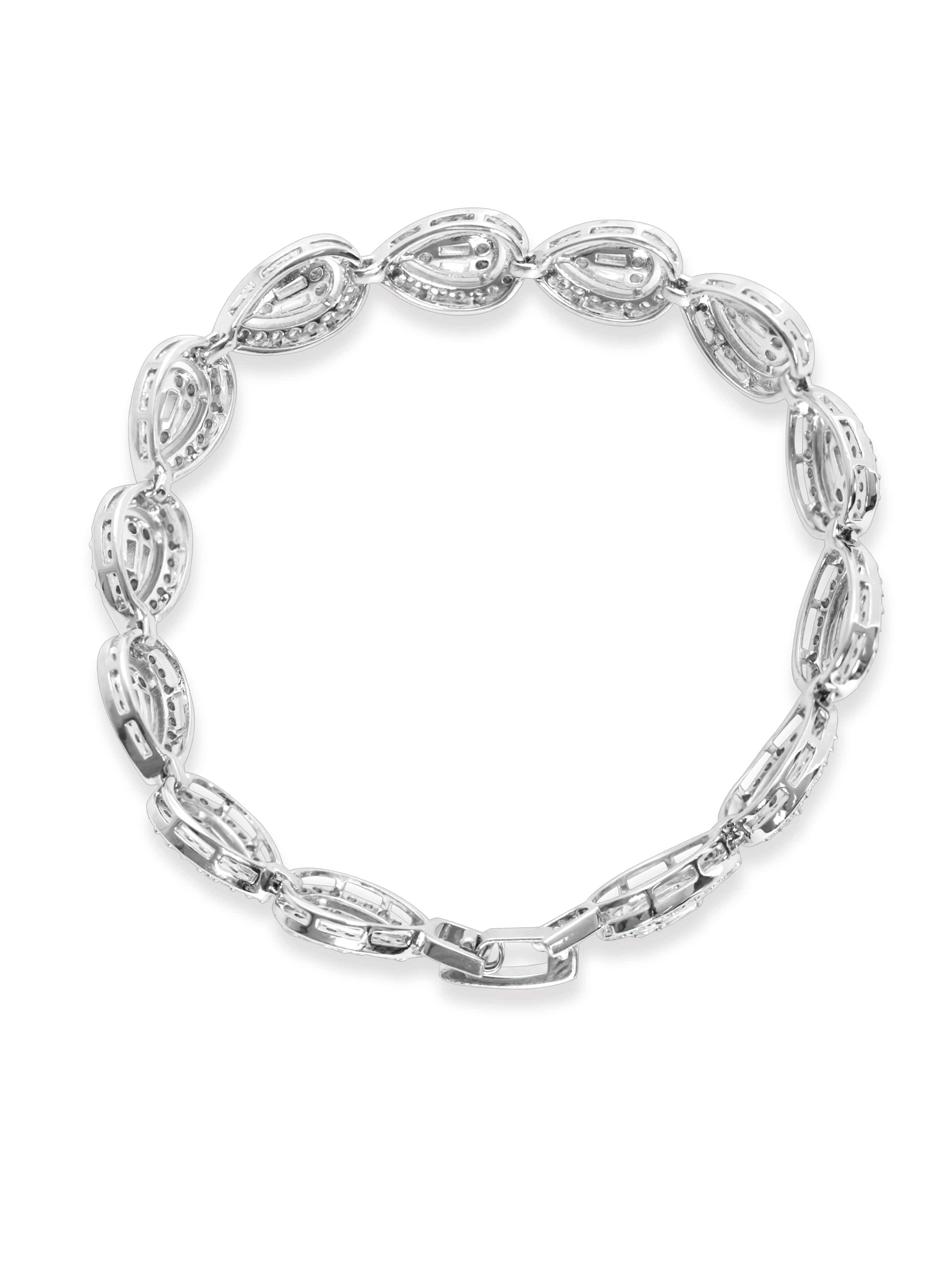 Buy wholesale Silver 925 Tennis CZ 5.00ct Simulated Diamond Bracelet