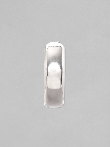 Rubans Voguish Rhodium Plated Chunky Hoop Earrings Earrings