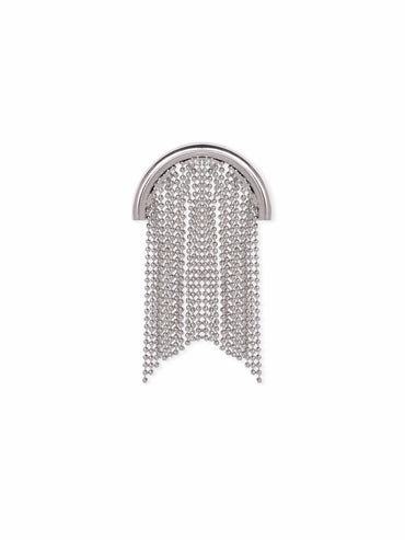 Rubans Voguish Rhodium-Plated Contemporary Drop Earrings Drop Earrings