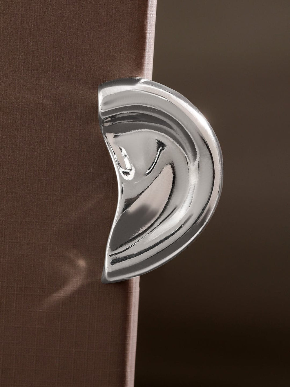 Rubans Voguish Rhodium-Plated Minimalist Sleek Bold Statement Ear Cuff â€“ 1 Piece Pack Earrings