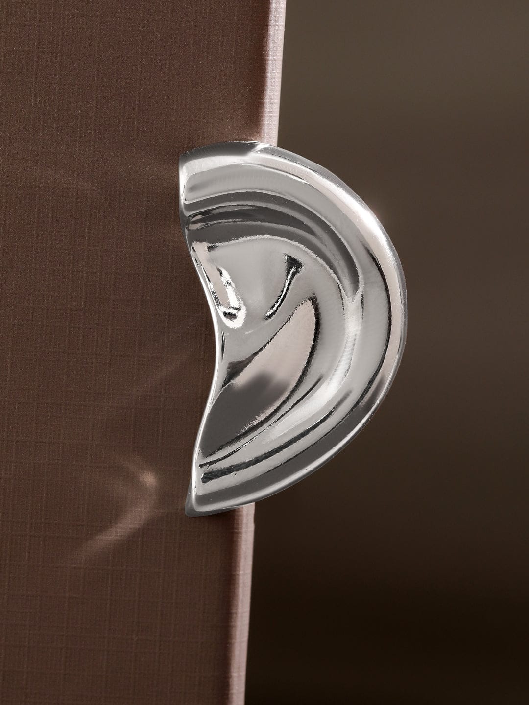 Rubans Voguish Rhodium-Plated Minimalist Sleek Bold Statement Ear Cuff â€“ 1 Piece Pack Earrings