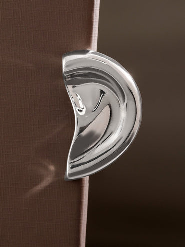 Rubans Voguish Rhodium-Plated Minimalist Sleek Bold Statement Ear Cuff â€“ 1 Piece Pack Earrings