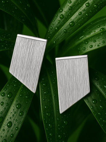 Rubans Voguish Rhodium Plated Tassels Earrings Earrings