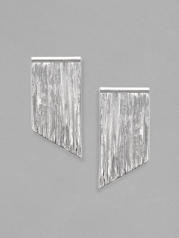 Rubans Voguish Rhodium Plated Tassels Earrings Earrings
