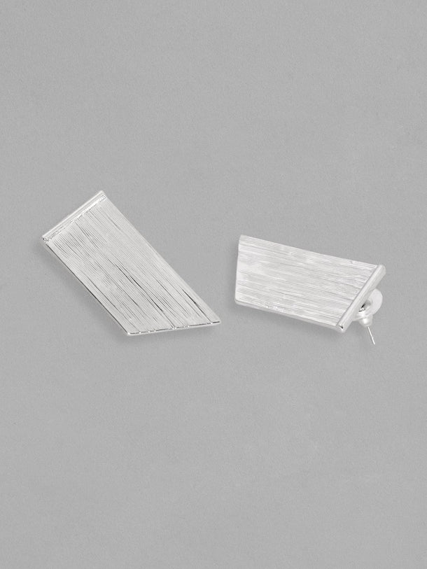 Rubans Voguish Rhodium Plated Tassels Earrings Earrings