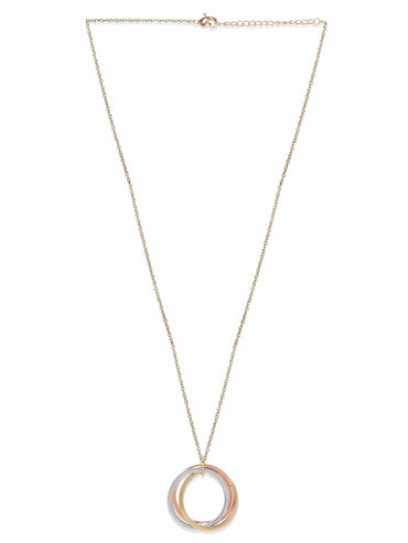 Rubans Voguish Rings of Elegance Gold Plated Necklace & Chain Necklaces