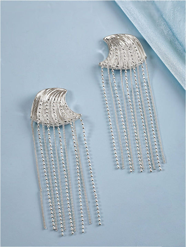 Rubans Voguish Silver Serenade Drop Earrings Earrings