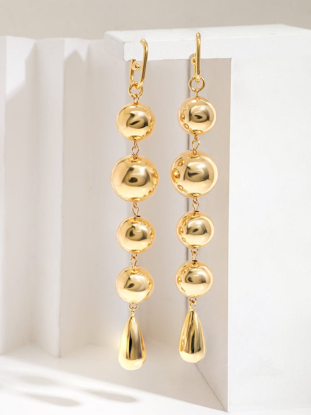 Rubans Voguish Stainless Steel 18 KT Gold Plated Waterproof tarnish-free Pendulum Shoulder Duster Earrings