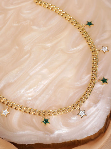 Rubans Voguish Starry Frontier Western Star Necklace Necklaces, Necklace Sets, Chains & Mangalsutra