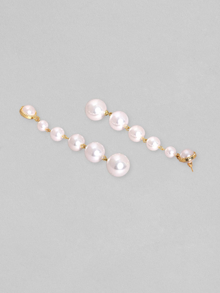 Rubans Voguish String Of Pearl Dangle Earrings Earrings