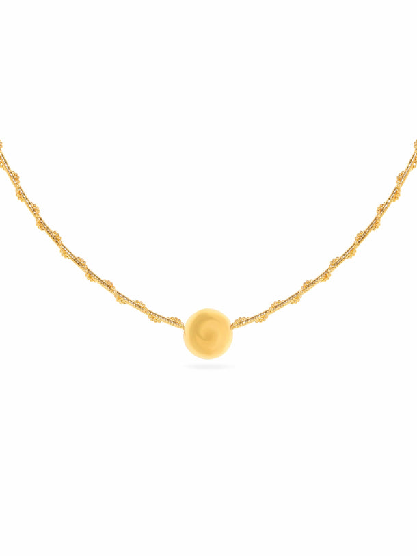 Rubans Voguish Twisted Elegance Gold Plated Twisted Chain Necklace Necklaces