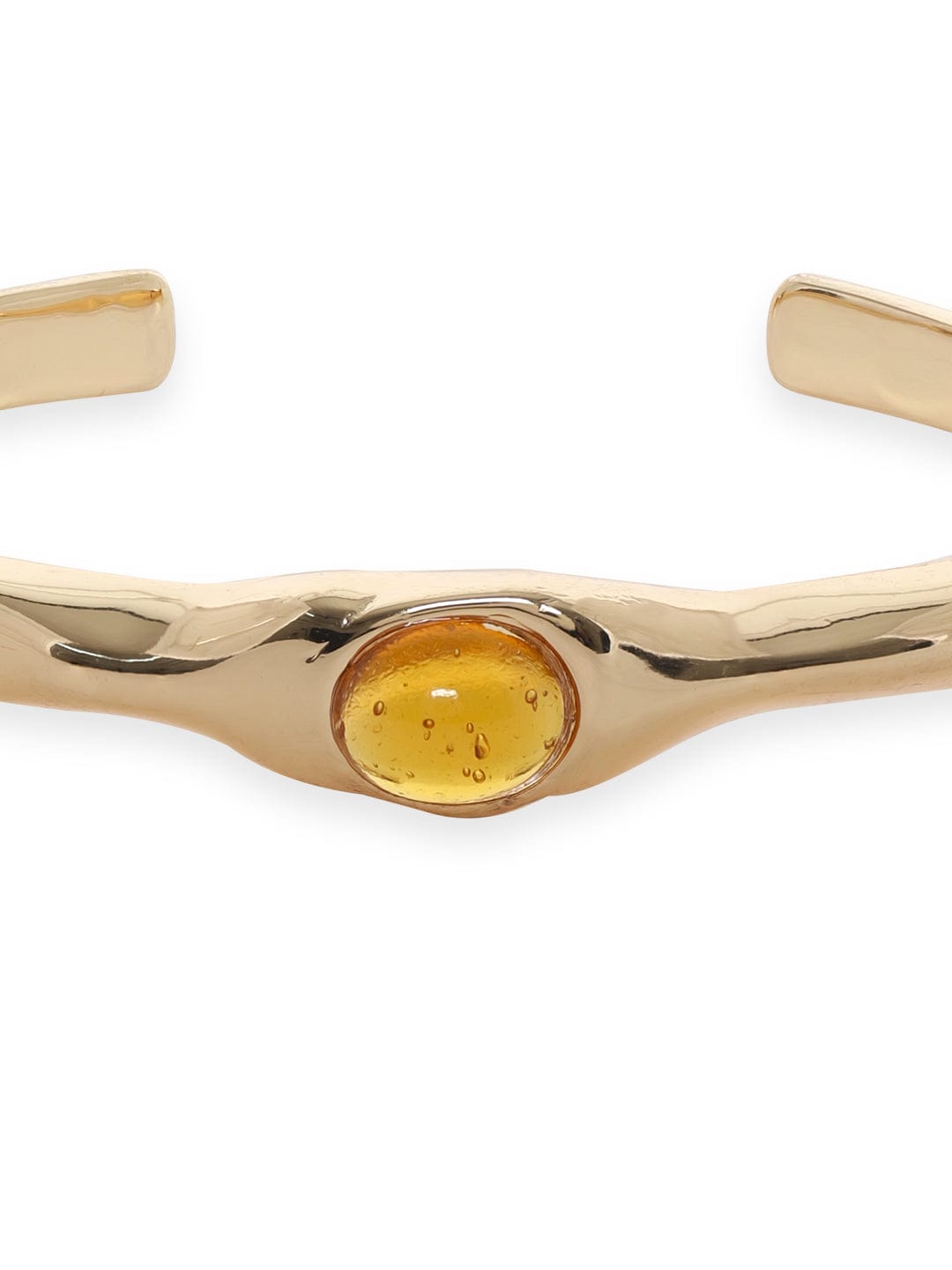 Rubans Voguish Women Gold-Toned  Yellow Brass Gold-Plated Cuff Bracelet Bangles & Bracelets