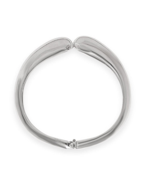 Rubans Vogusih Rhodium Plated Contemporary Bracelet Bangles & Bracelets